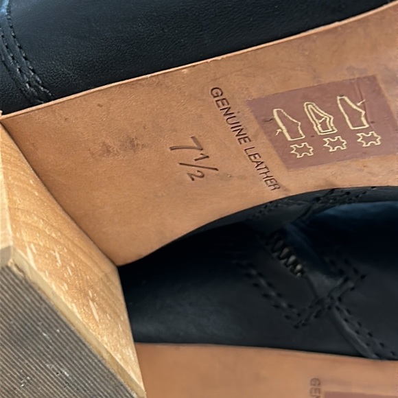 Madewell black leather booties boots - Picture 8 of 10